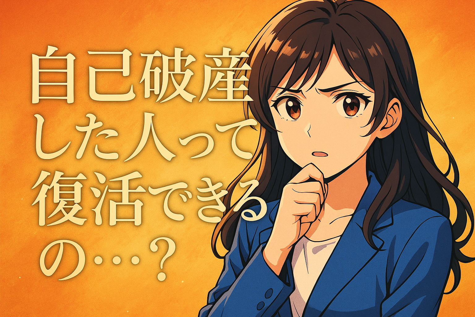 自己破産した人って復活できるの・・・？