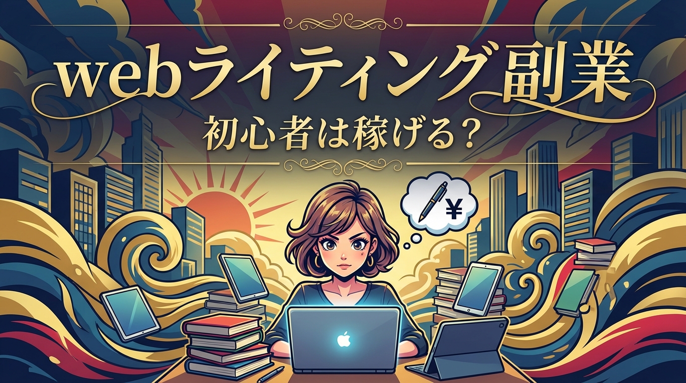webライティング 副業 初心者は稼げる?