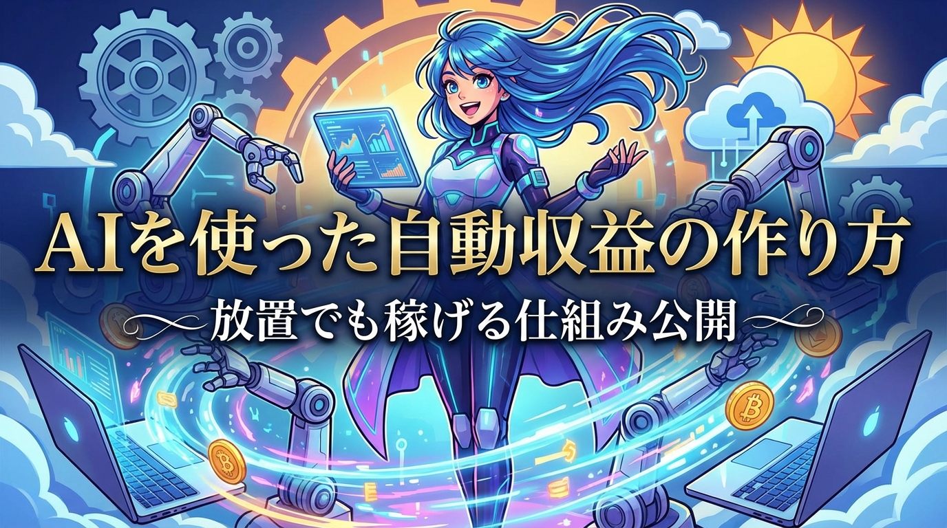 AIを使った自動収益の作り方|放置でも稼げる仕組み公開