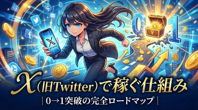 X（旧Twitter）で稼ぐ仕組み｜0→1突破の完全ロードマップ