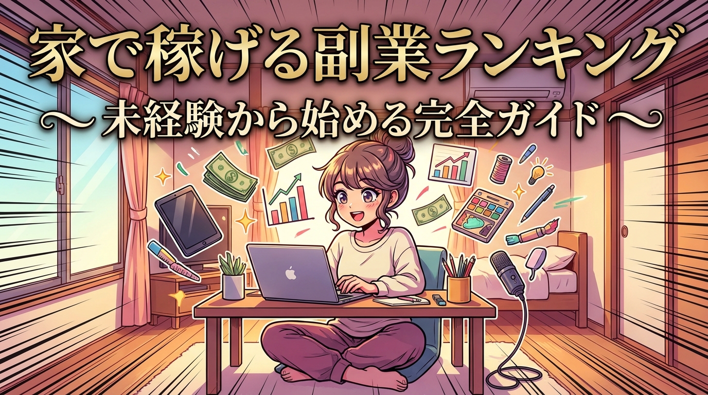 家で稼げる副業ランキング|未経験から始める完全ガイド