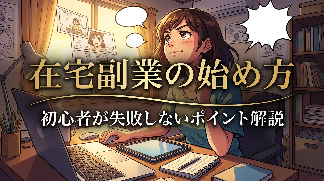 在宅副業の始め方｜初心者が失敗しないポイント解説