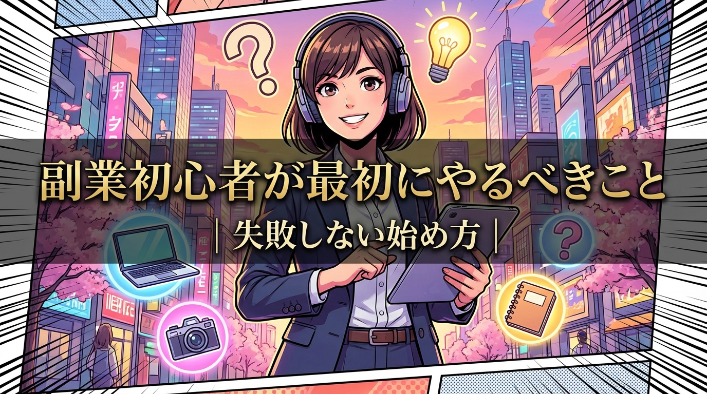 副業初心者が最初にやるべきこと｜失敗しない始め方