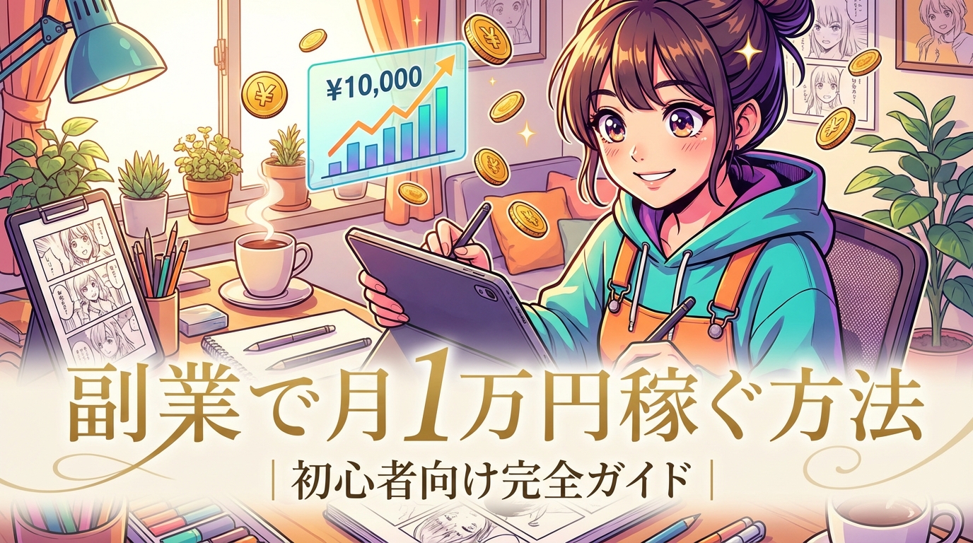 副業で月1万円稼ぐ方法｜初心者向け完全ガイド