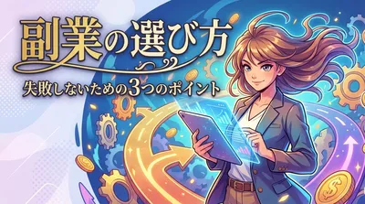 副業の選び方｜失敗しないための3つのポイント