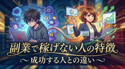 副業で稼げない人の特徴｜成功する人との違いとは