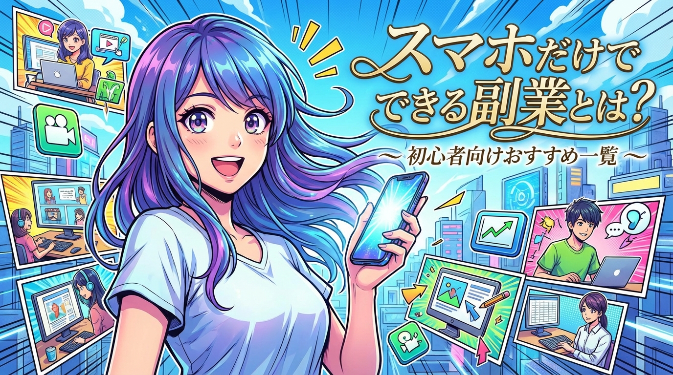 スマホだけでできる副業とは?初心者向けおすすめ一覧