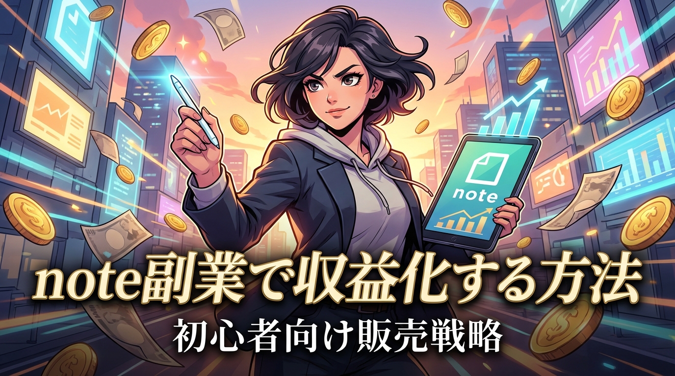 note副業で収益化する方法｜初心者向け販売戦略