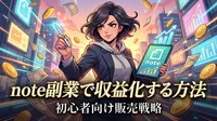 note副業で収益化する方法｜初心者向け販売戦略