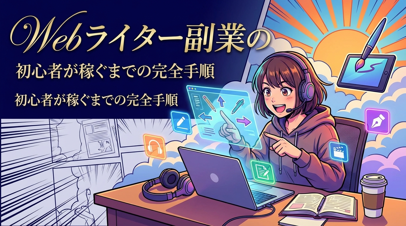 Webライター副業の始め方｜初心者が稼ぐまでの完全手順