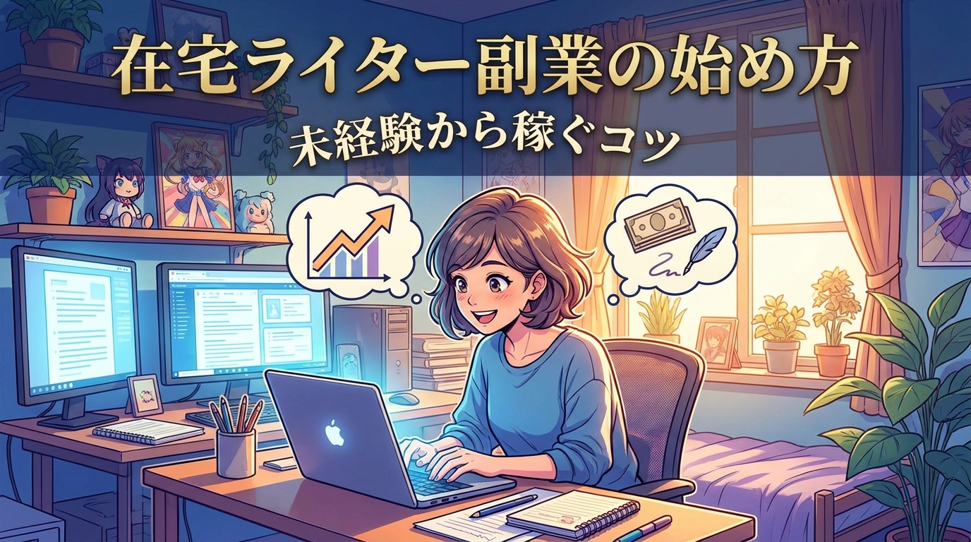 在宅ライター副業の始め方｜未経験から稼ぐコツ
