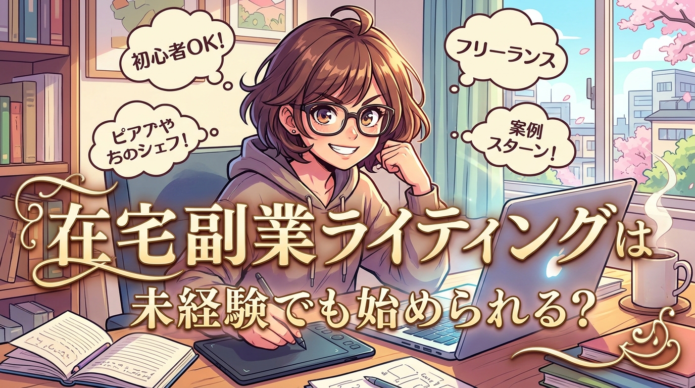 在宅 副業 ライティングは未経験でも始められる？